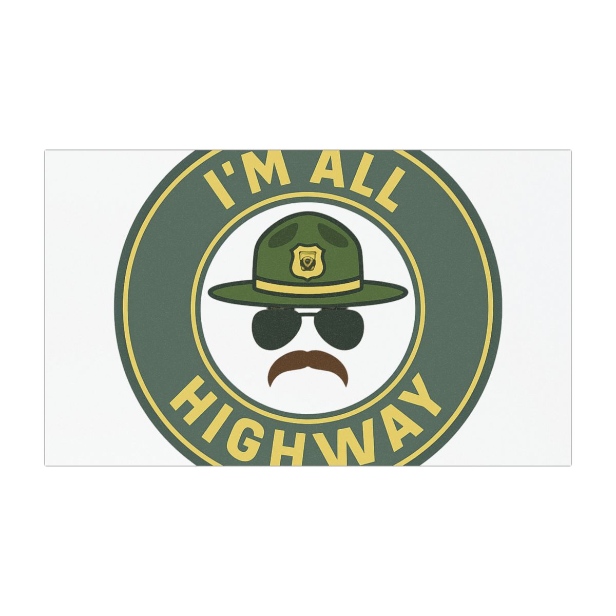 Super Troopers Car Magnet All Highway - alternate angle 3, merchandise