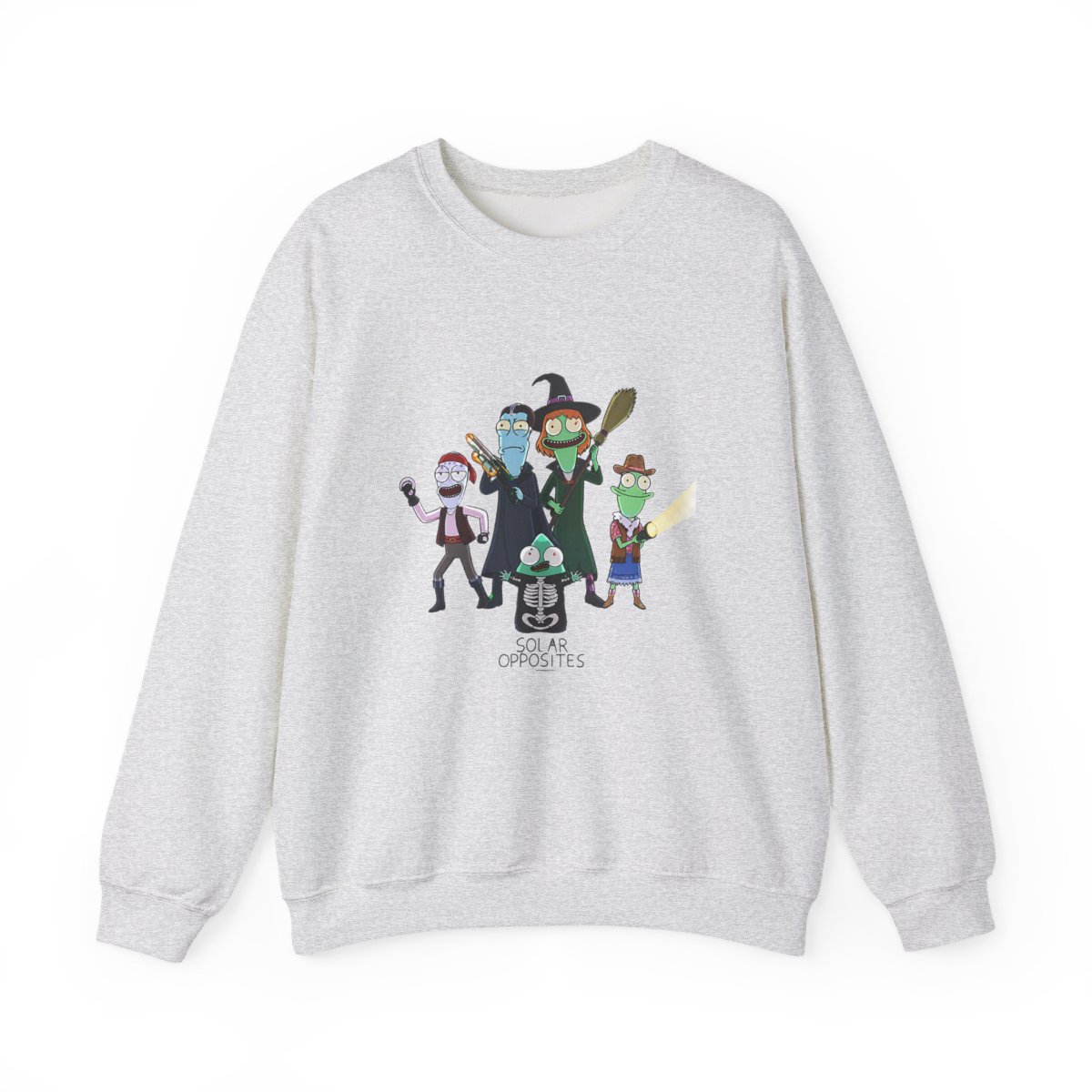 Solar Opposites Halloween Fleece Crewneck Sweatshirt - alternate angle 5, merchandise