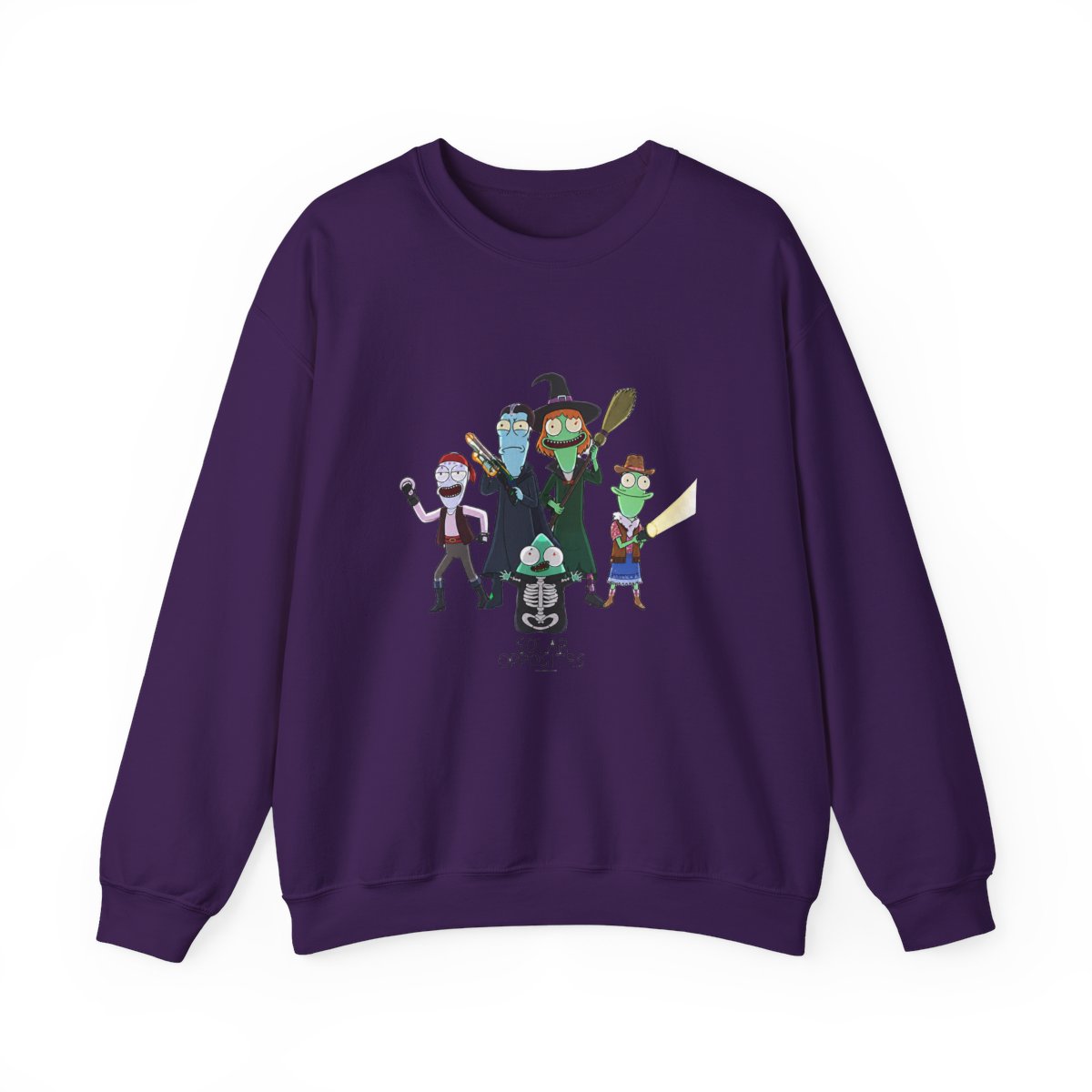Solar Opposites Halloween Fleece Crewneck Sweatshirt - alternate angle 5, merchandise