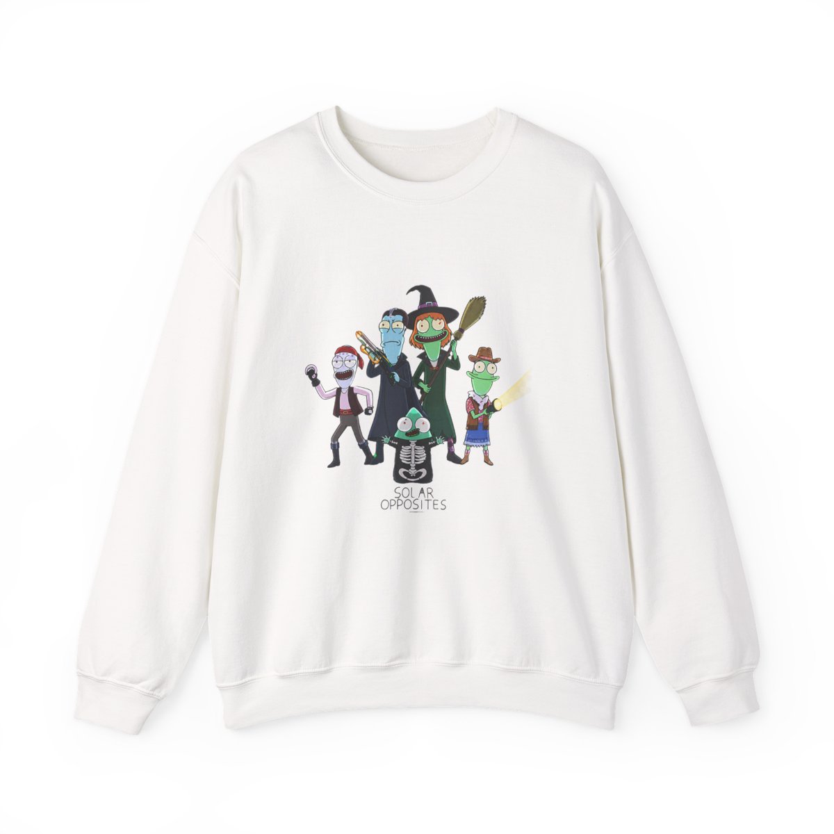 Solar Opposites Halloween Fleece Crewneck Sweatshirt - alternate angle 4, merchandise