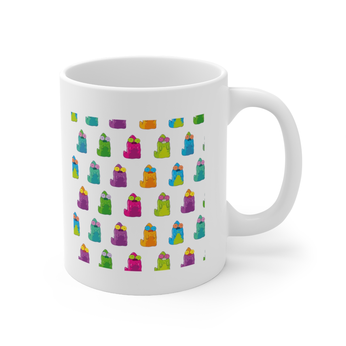 Solar Opposites Neon Pupa White Mug