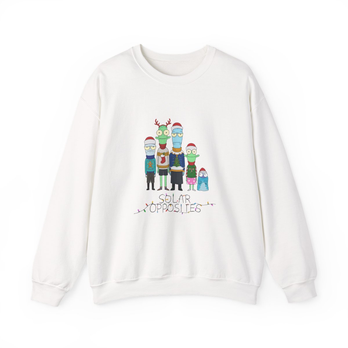 Solar Opposites Holiday Group Fleece Crewneck Sweatshirt