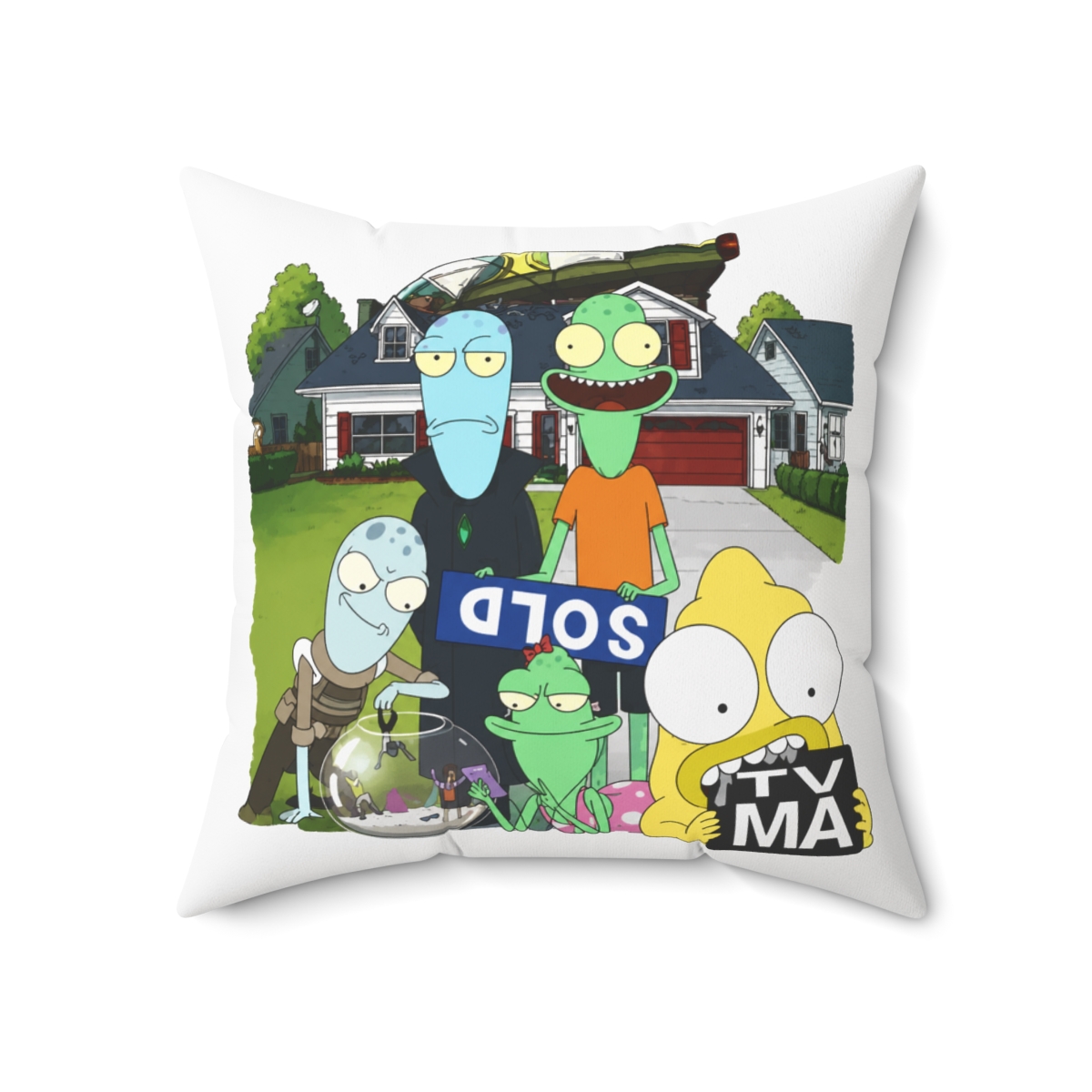 Cherie Solar Opposites Fearless Rebel Throw Pillow - alternate angle 2, merchandise