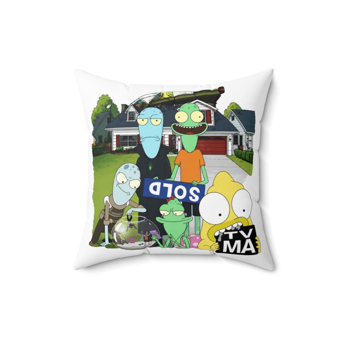 Cherie Solar Opposites Fearless Rebel Throw Pillow - alternate angle 3, merchandise