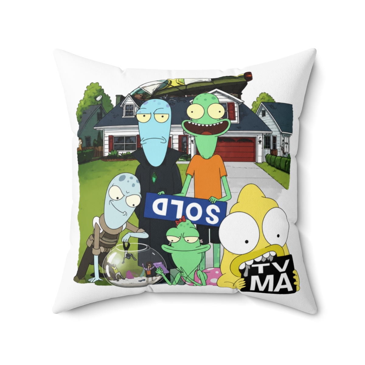 Cherie Solar Opposites Fearless Rebel Throw Pillow - alternate angle 5, merchandise