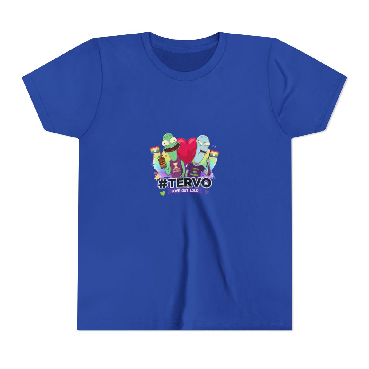Solar Opposites Tervo Pride Kids T Shirt - alternate angle 2, merchandise